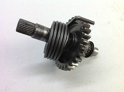1985-1987 KAWASAKI KX125 KX 125 KICKSTART SHAFT SPRING AND GEAR  (008)