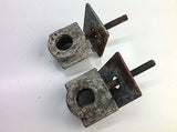 1983? SUZUKI RM250 RM 250 REAR WHEEL AXLE BLOCKS ADJUSTERS (015)