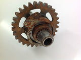 1989 HONDA CR 125 GEAR KICK START SHAFT AND GEAR (RUSTY) (1) 0016