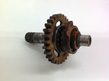 1989 HONDA CR 125 GEAR KICK START SHAFT AND GEAR (RUSTY) (1) 0016