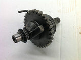 1985-1987 KAWASAKI KX125 KX 125 KICKSTART SHAFT SPRING AND GEAR  (008)