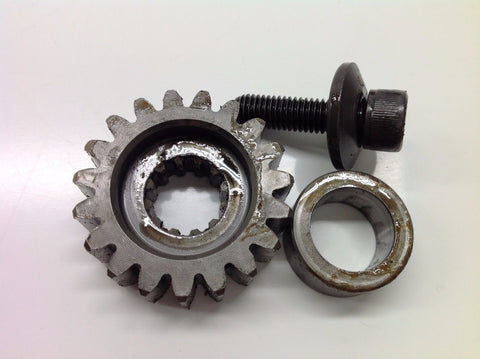 YAMAHA YZ 125 2006 PRIMARY DRIVE CRANK GEAR & BOLT 0035A