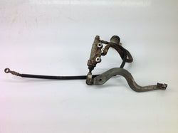 YAMAHA YZ 85 2007 REAR MASTER CYLINDER BRAKE PEDAL AND HOSE 005C