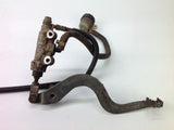 YAMAHA YZ 85 2007 REAR MASTER CYLINDER BRAKE PEDAL AND HOSE 005C