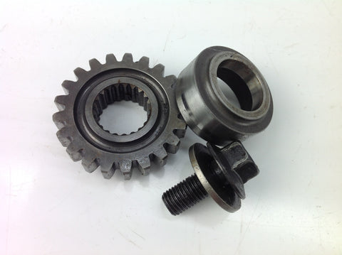 HONDA CR 250 1997 PRIMARY DRIVE CRANK GEAR SPACER & BOLT 0044B