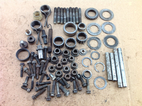 KAWASAKI KX 250 1993 VARIOUS MISC ENGINE BOLTS SPACERS NUTS ETC 0053B