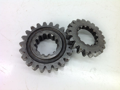 YAMAHA YZ 250 3SP 1990 PRIMARY DRIVE CRANK GEARS 0057B