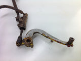 SUZUKI RM 125 1990 REAR BRAKE MASTER CYLINDER PEDAL & HOSE LINE 0069B