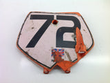 KTM 50 SX 2004 FRONT NUMBER BOARD 0078B