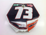 KTM 65 SX 2009 FRONT NUMBER BOARD 0079B