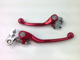 HONDA CR 250 2001 APICO FRONT BRAKE CLUTCH FLEXI LEVERS RED 0002C