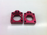 HONDA CR 250 2001 APICO AXLE BLOCKS RED 0002C