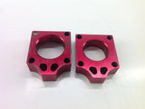 HONDA CR 250 2001 APICO AXLE BLOCKS RED 0002C